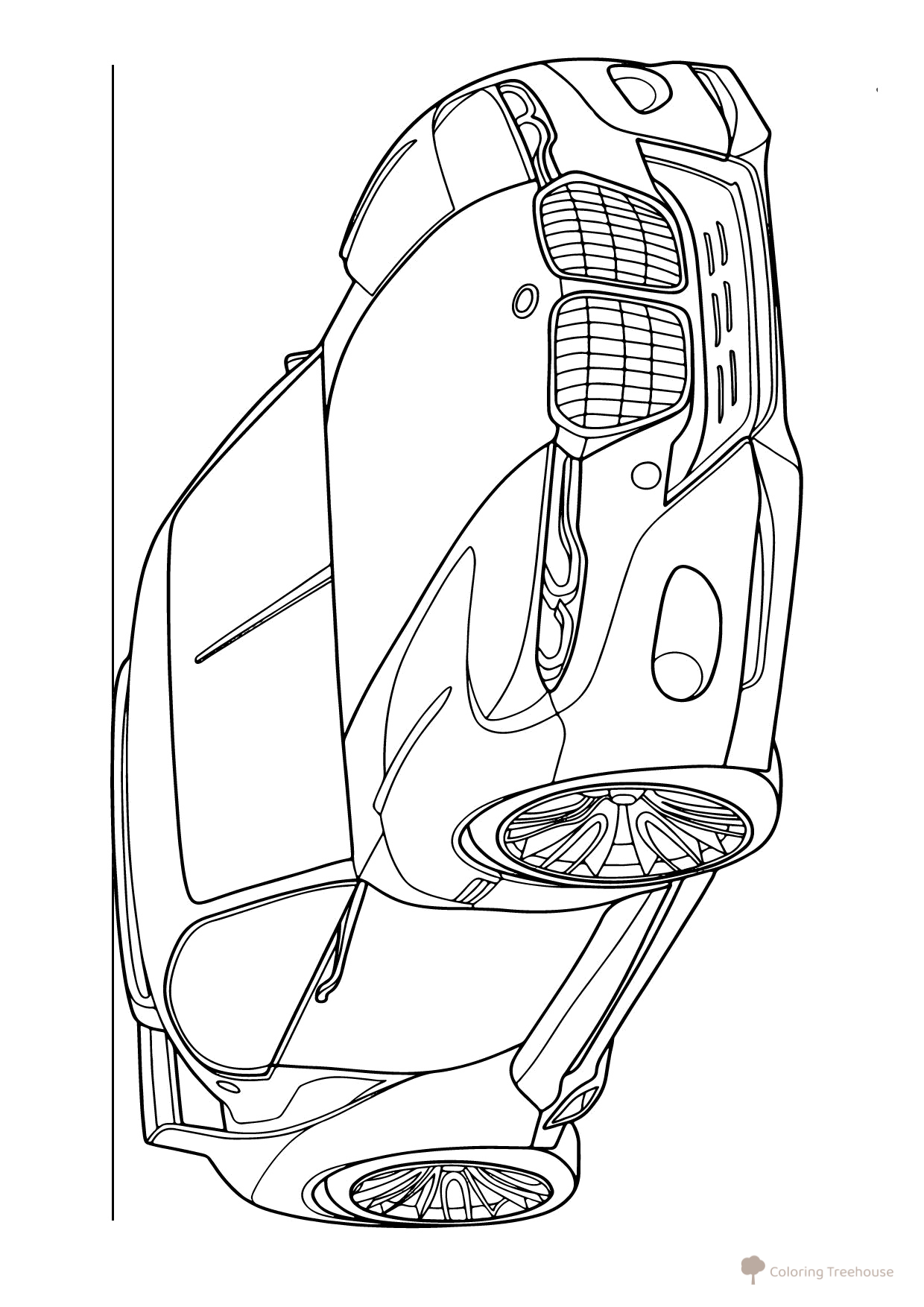 BMW 3.0 CSL Sports Car Coloring Page free printable BMW Car Coloring Pages coloring page