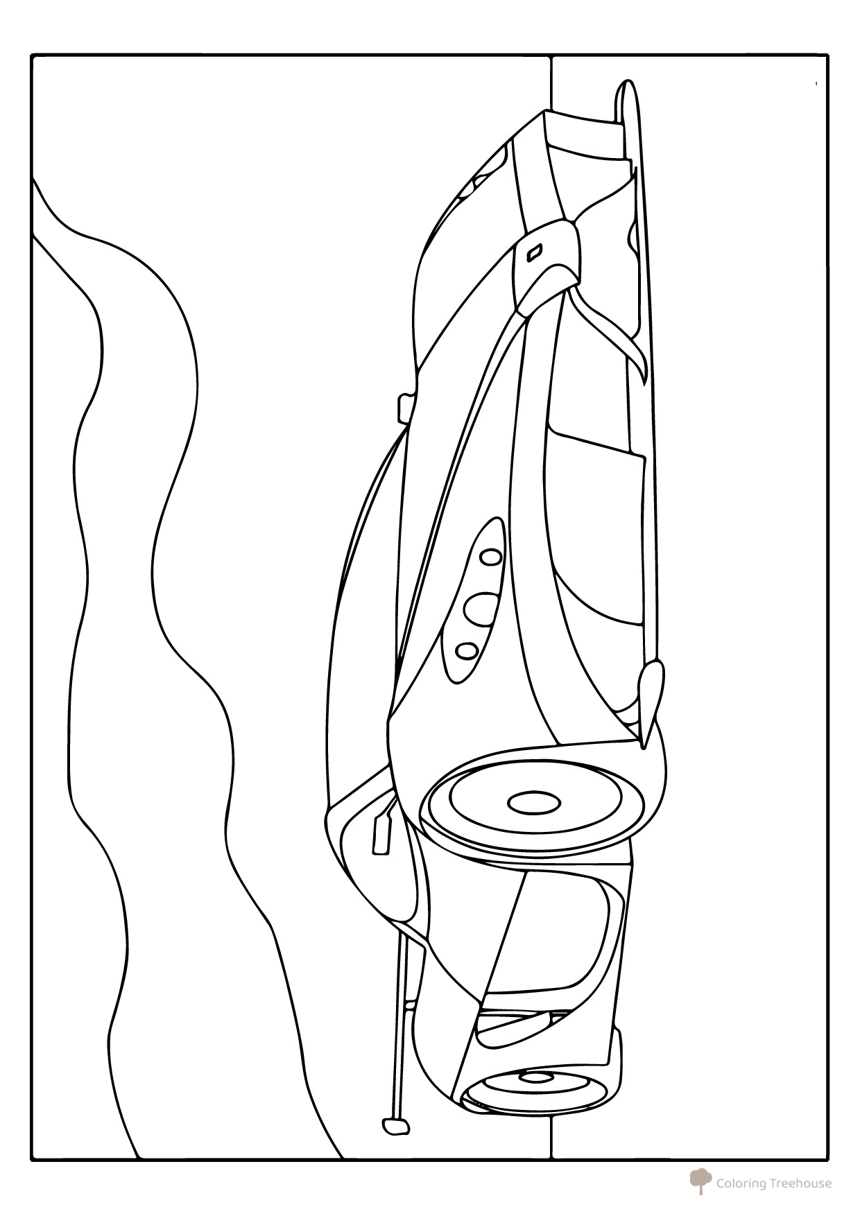 Página para colorear «Ferrari Aurera» dibujo para colorear gratis de Páginas para colorear de coches Ferrari