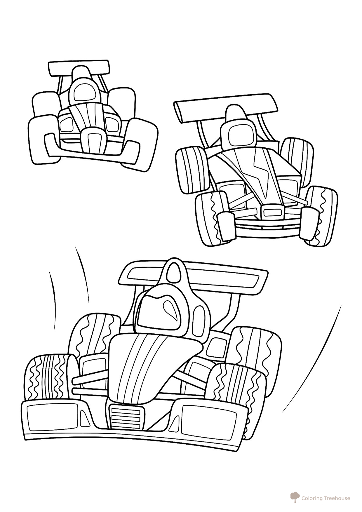 Racing Cars Coloring Page for Kids free printable Race Car and Sports Car Coloring Pages coloring page