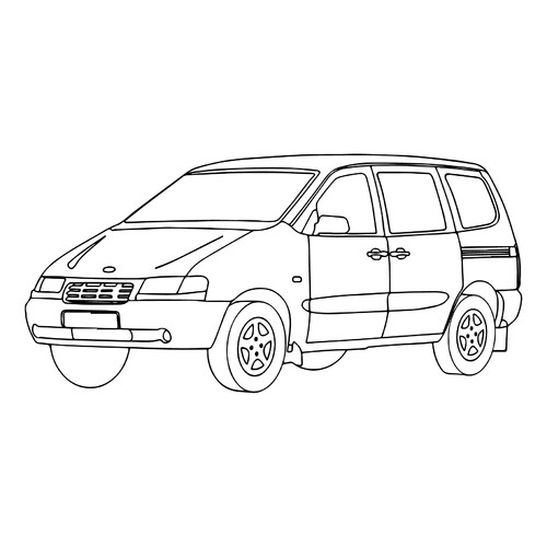Página para colorear «Lada Nadezhda VAZ-2120» dibujo para colorear gratis de Páginas para colorear de coches Lada (Zhiguli)