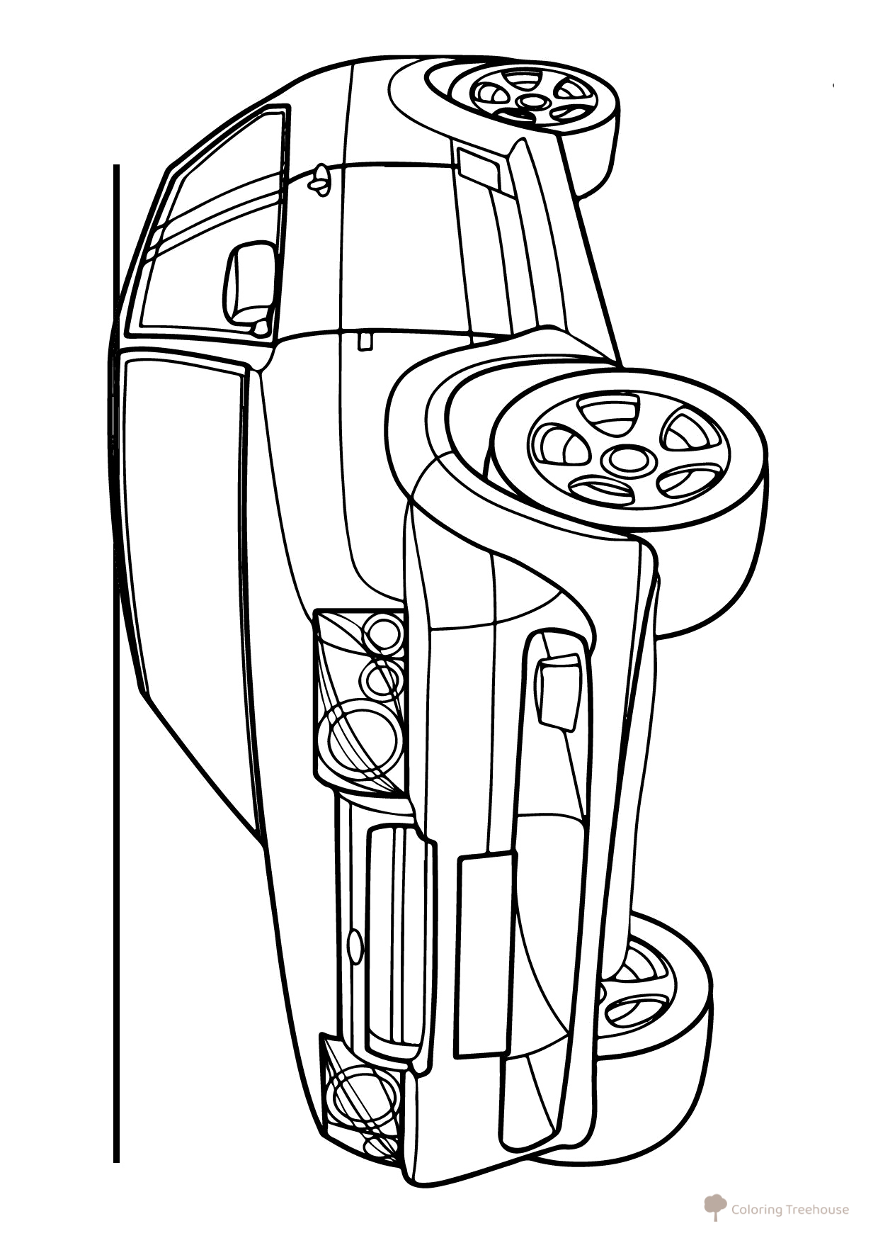 Lada Tarzan VAZ-2111-90 Coloring Page free printable Lada (Zhiguli) Car Coloring Pages coloring page