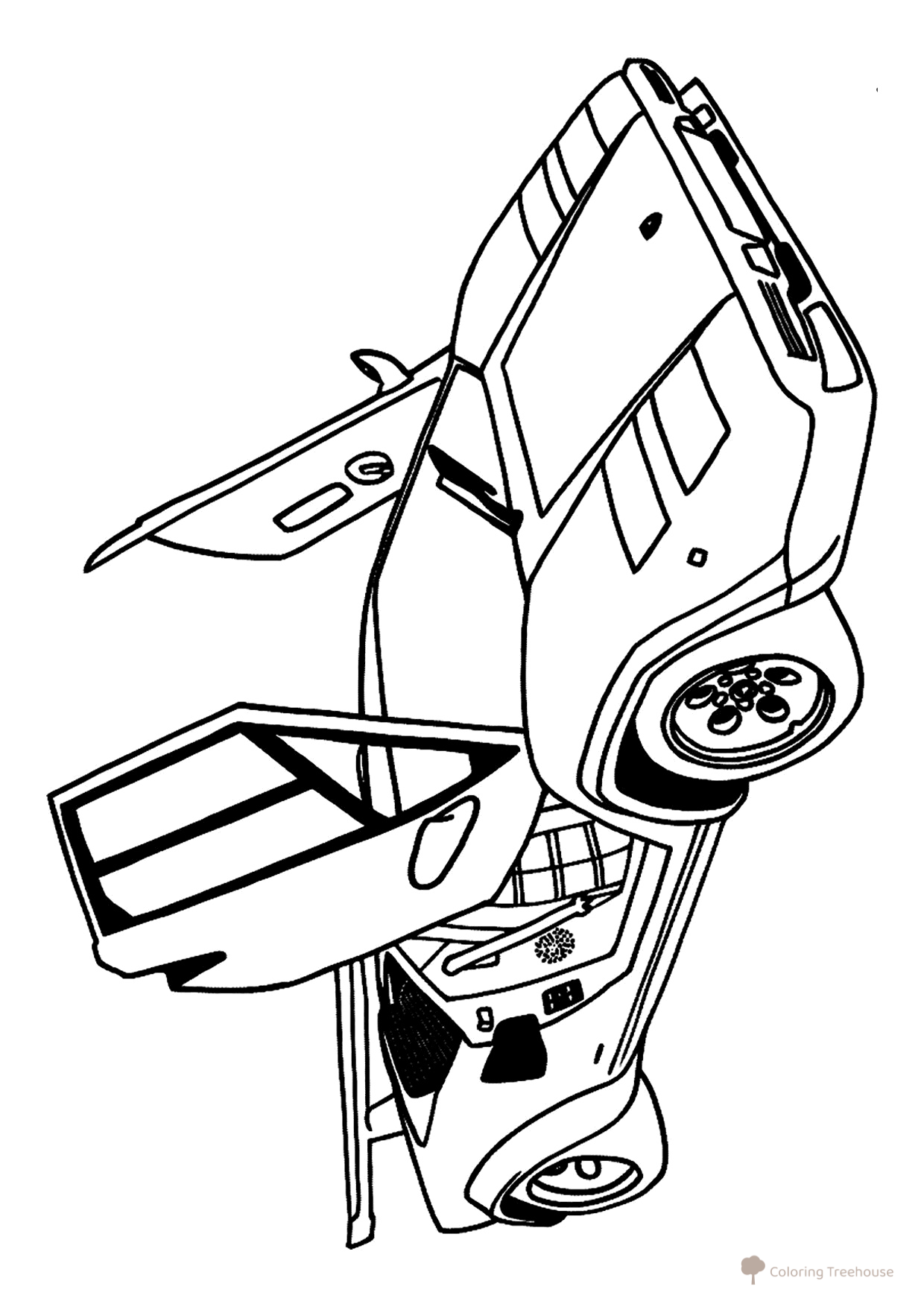 Lamborghini Countach Coloring Page free printable Lamborghini Car Coloring Pages coloring page