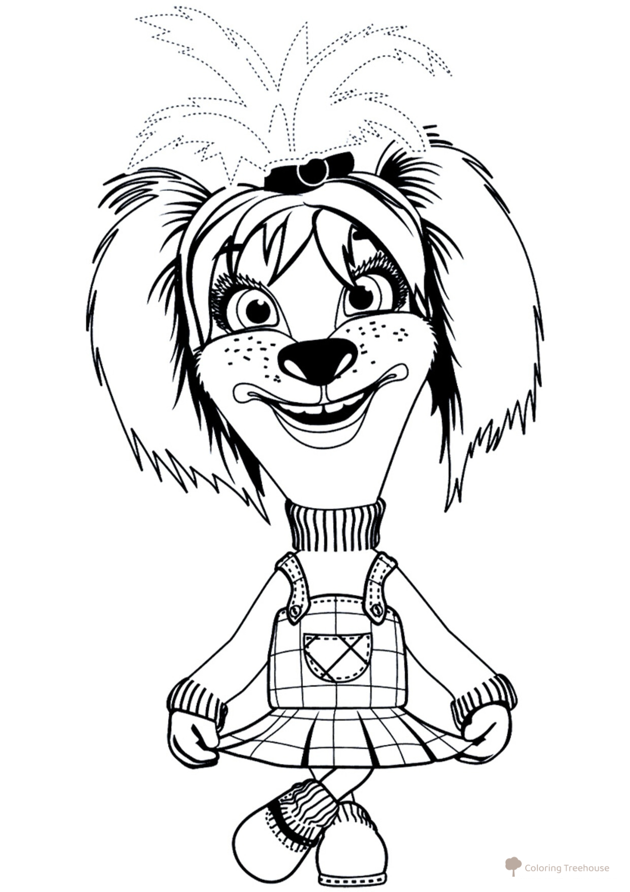Página para colorear: Barboskina Liza dibujo para colorear gratis de Láminas para colorear de Barboskiny