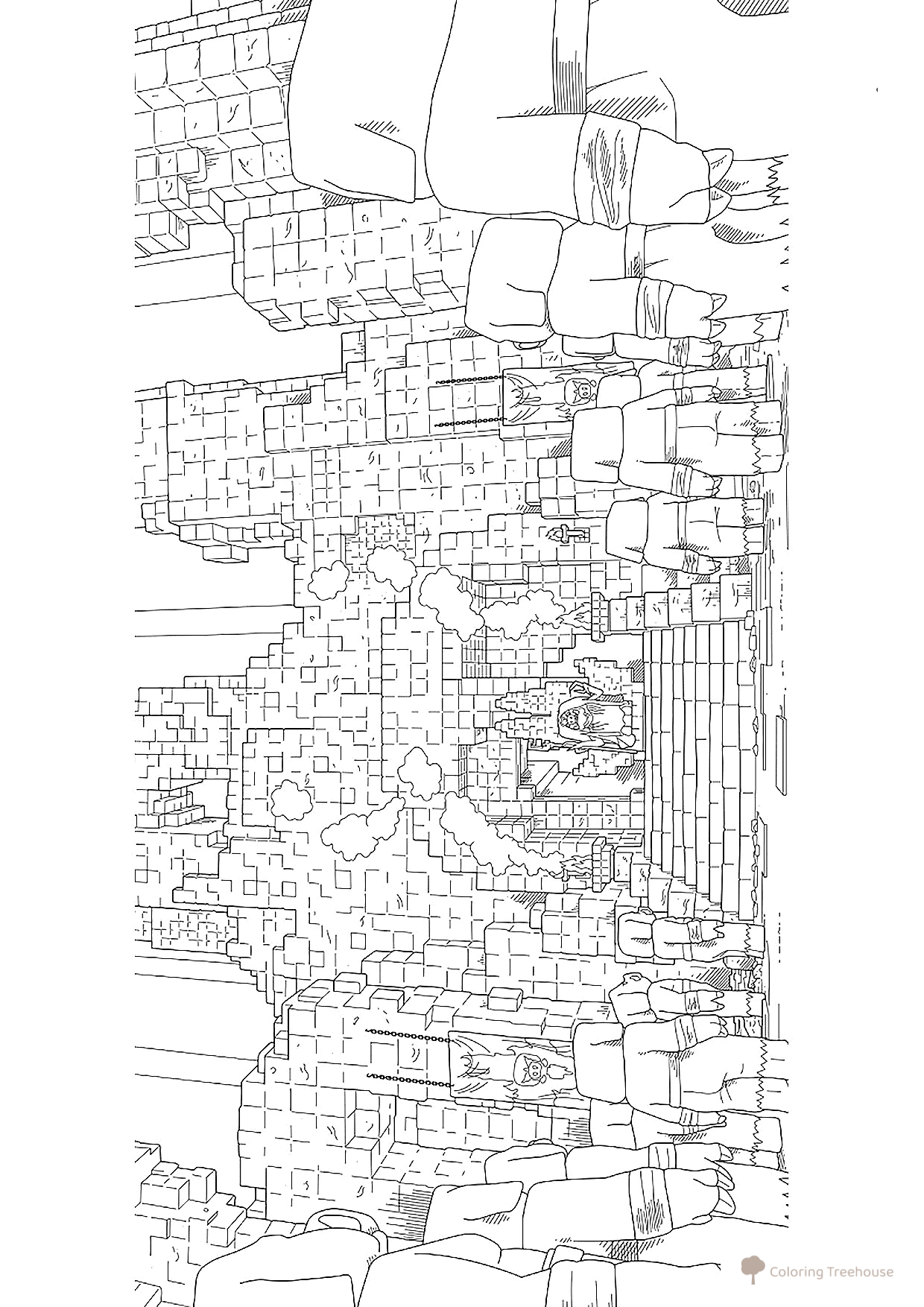 Página para colorear «Malgosha de Minecraft en el cine» dibujo para colorear gratis de Páginas para colorear «Minecraft en el cine»