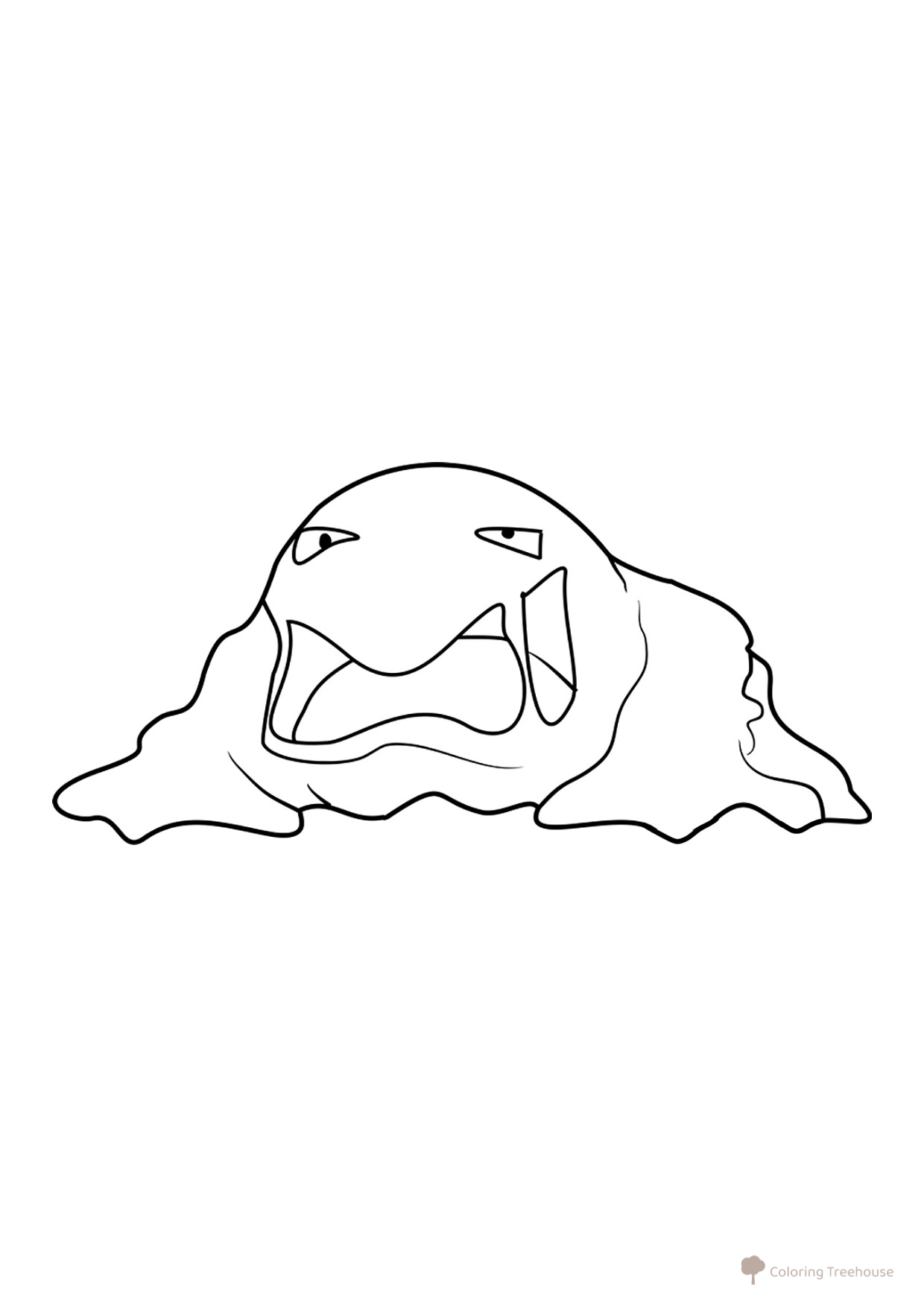 Pokemon Mak Coloring Page #0089 free printable Generation 1 Pokémon Coloring Pages coloring page