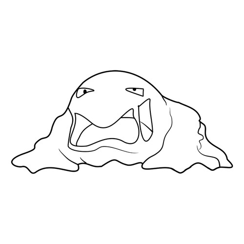 Pokemon Mak Coloring Page #0089 free printable Generation 1 Pokémon Coloring Pages coloring page