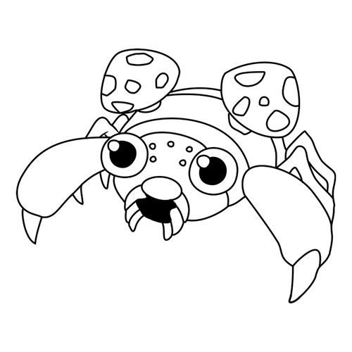 Página para colorear Pokémon Paras #0046 dibujo para colorear gratis de Páginas para colorear de Pokémon de la 1.ª generación