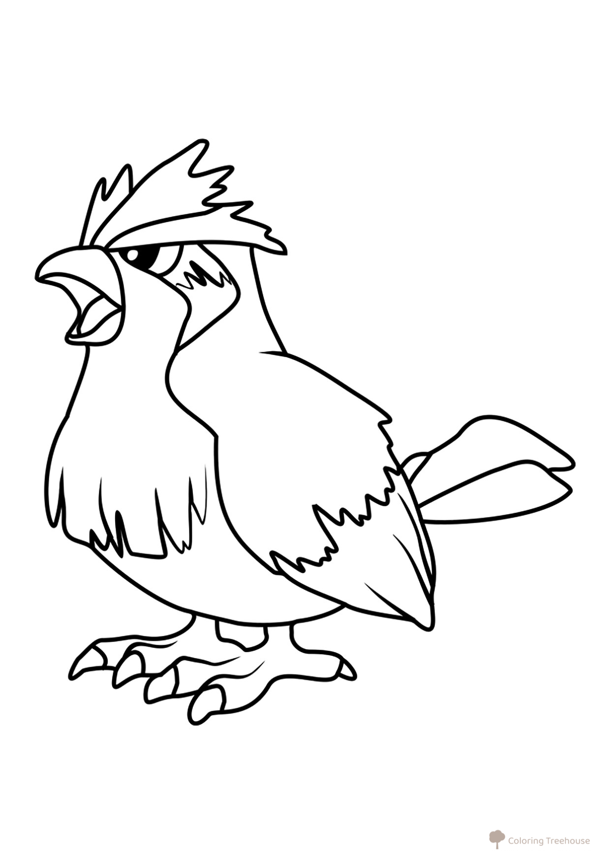 Página para colorear Pokémon Pidgey #0016 dibujo para colorear gratis de Páginas para colorear de Pokémon de la 1.ª generación