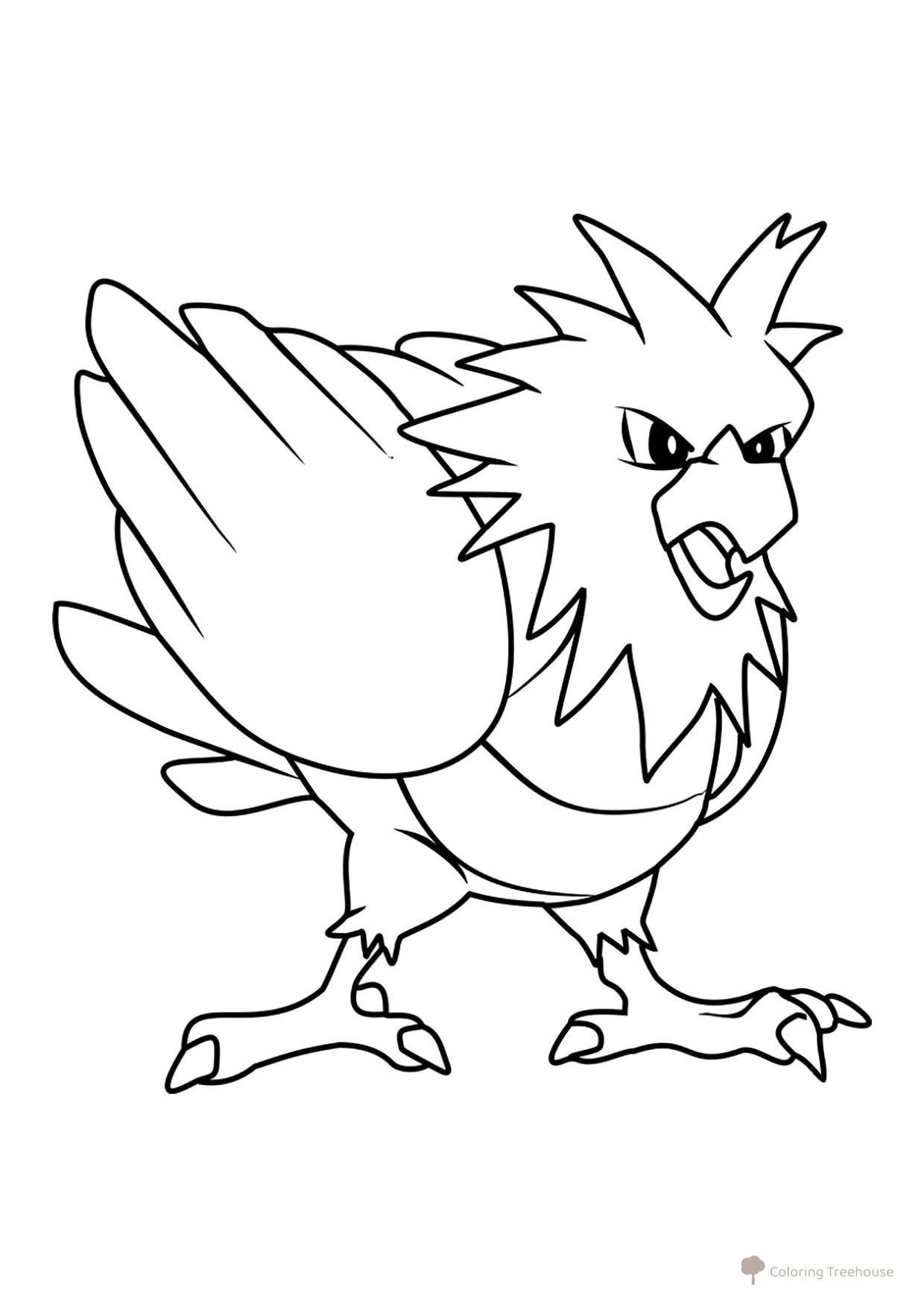 Pokémon Spearow Coloring Page #0021 free printable Generation 1 Pokémon Coloring Pages coloring page