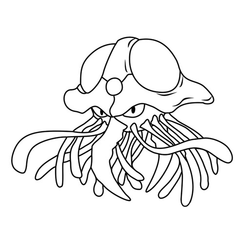 Página para colorear Pokémon Tentacruel #0073 dibujo para colorear gratis de Páginas para colorear de Pokémon de la 1.ª generación
