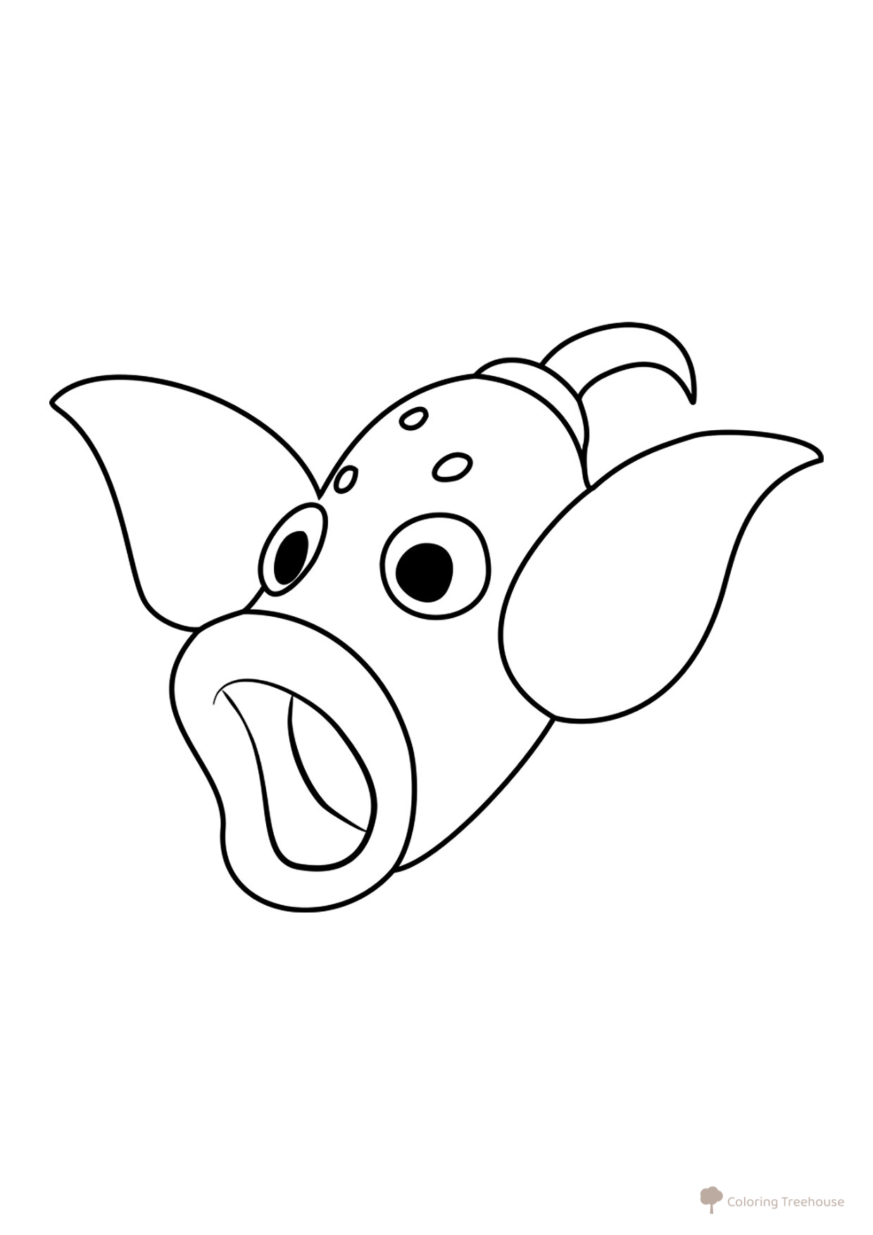 Página para colorear de Pokémon Vippinbell #0070 dibujo para colorear gratis de Páginas para colorear de Pokémon de la 1.ª generación