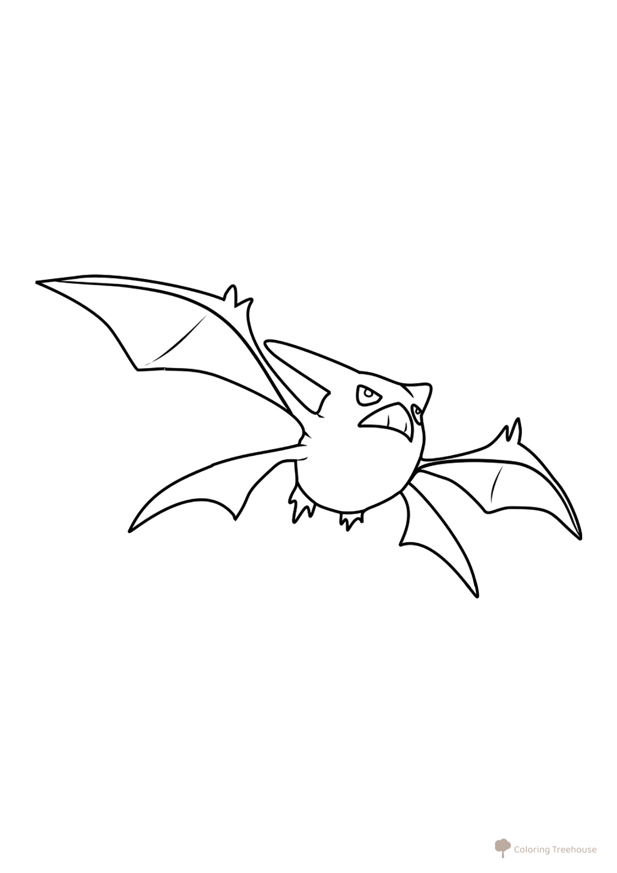 Página para colorear Pokémon Crobat dibujo para colorear gratis de Páginas para colorear de Pokémon — Generación 2 (Johto)