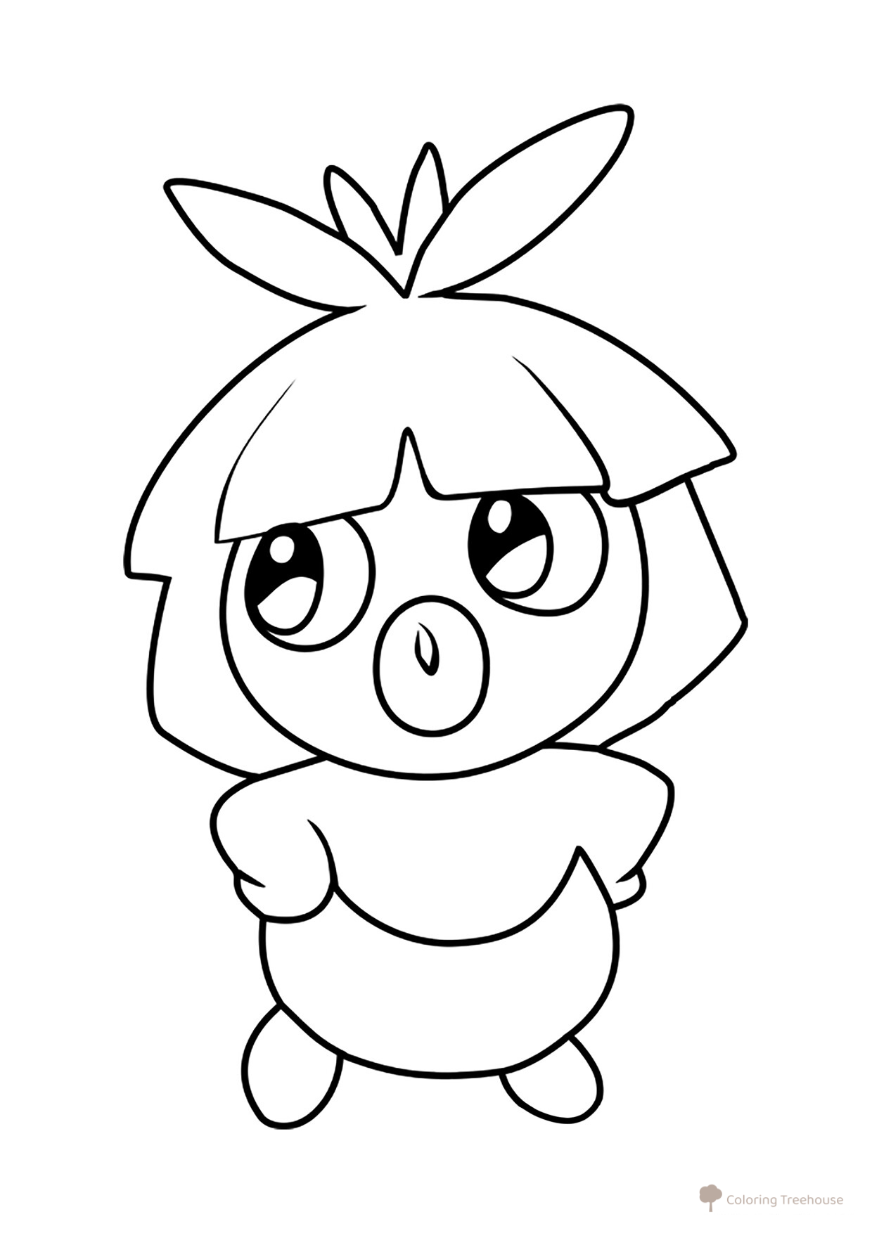 Pokémon Smoochum Coloring Page #0238 free printable Second Generation Pokémon Coloring Pages coloring page