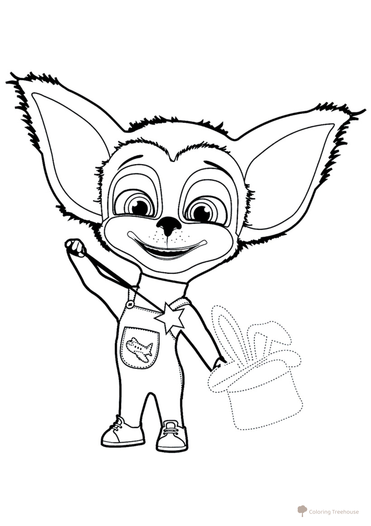 Baby Barboskin the Magician Coloring Page free printable Barboskiny Coloring Pages coloring page