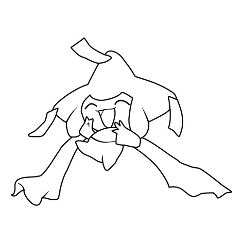Página para colorear: Pokémon mítico Jirachi #0385 dibujo para colorear gratis de Páginas para colorear: Pokémon de la Generación 3 (Hoenn)