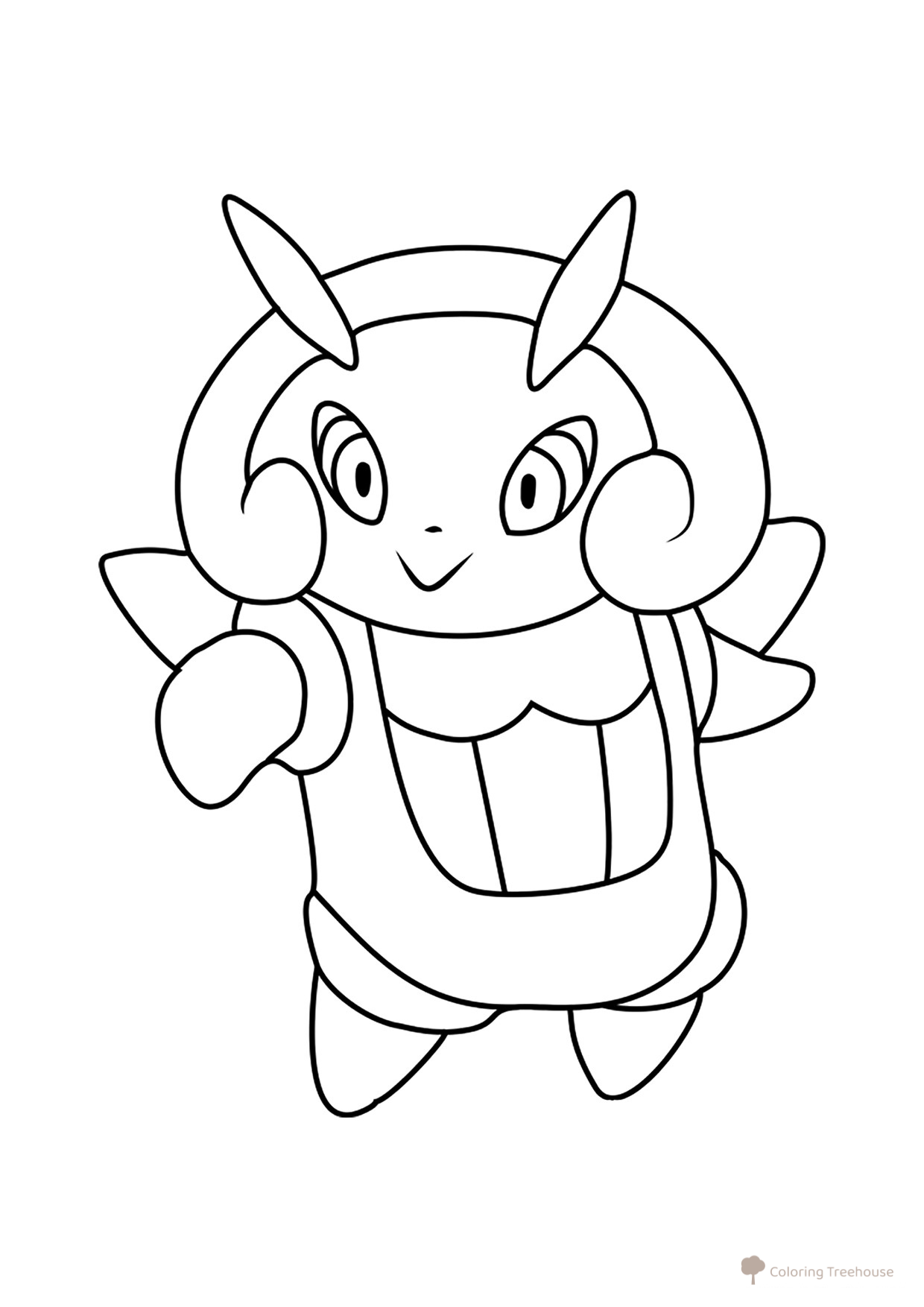 Página para colorear Pokémon Illumise #0314 dibujo para colorear gratis de Páginas para colorear: Pokémon de la Generación 3 (Hoenn)