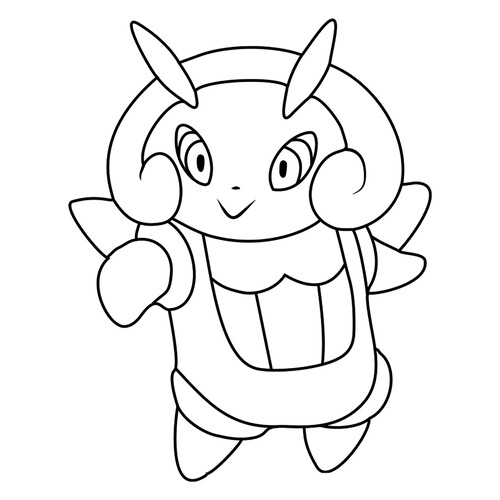 Página para colorear Pokémon Illumise #0314 dibujo para colorear gratis de Páginas para colorear: Pokémon de la Generación 3 (Hoenn)