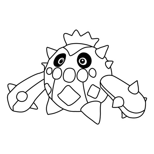 Página para colorear de Pokemon Kakneya #0331 dibujo para colorear gratis de Páginas para colorear: Pokémon de la Generación 3 (Hoenn)