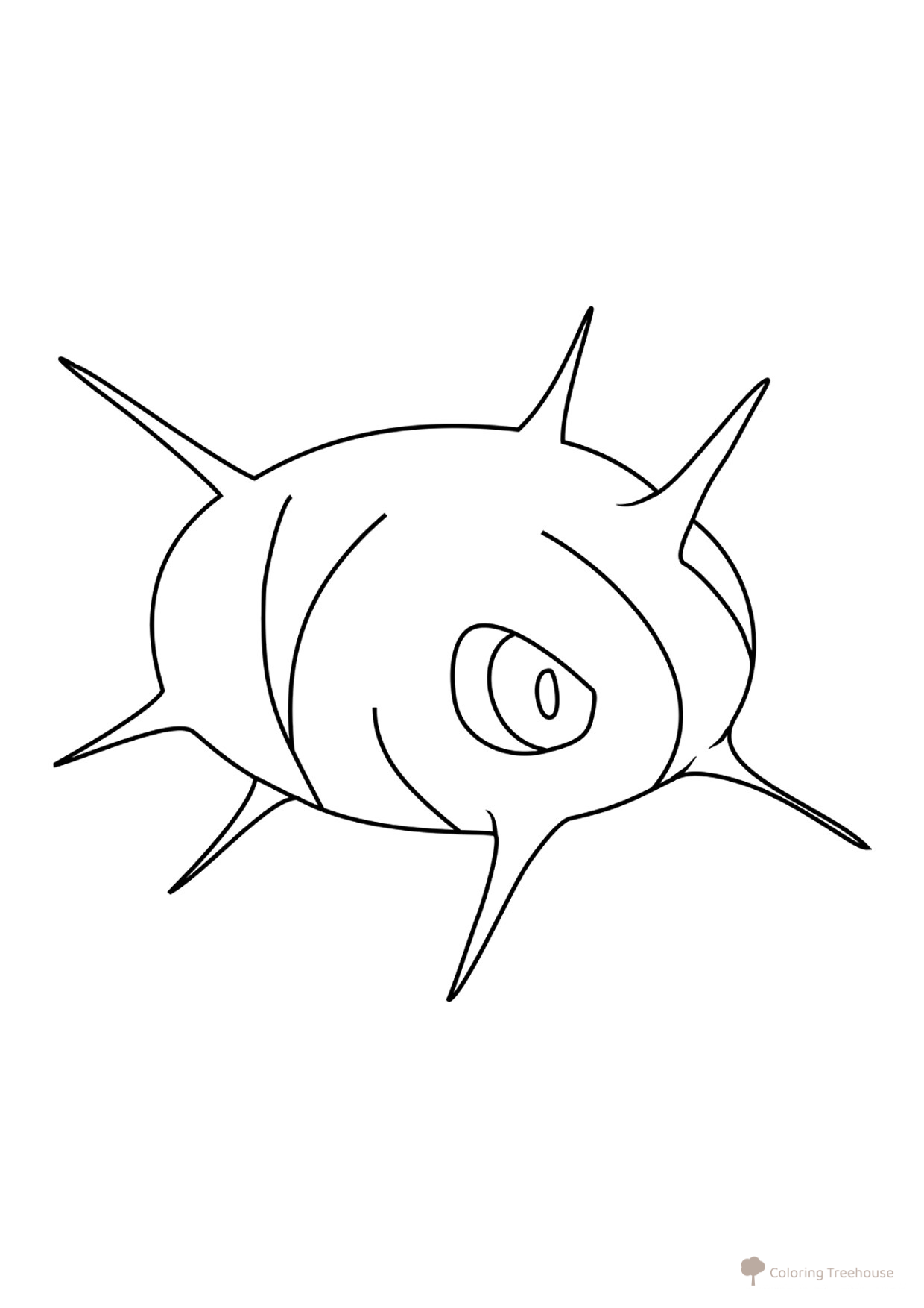 Pokemon Kaskun Coloring Page #0268 free printable Generation 3 Pokémon Coloring Pages coloring page