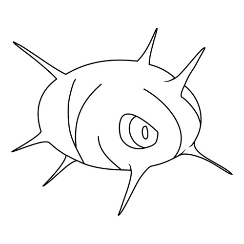 Pokemon Kaskun Coloring Page #0268 free printable Generation 3 Pokémon Coloring Pages coloring page