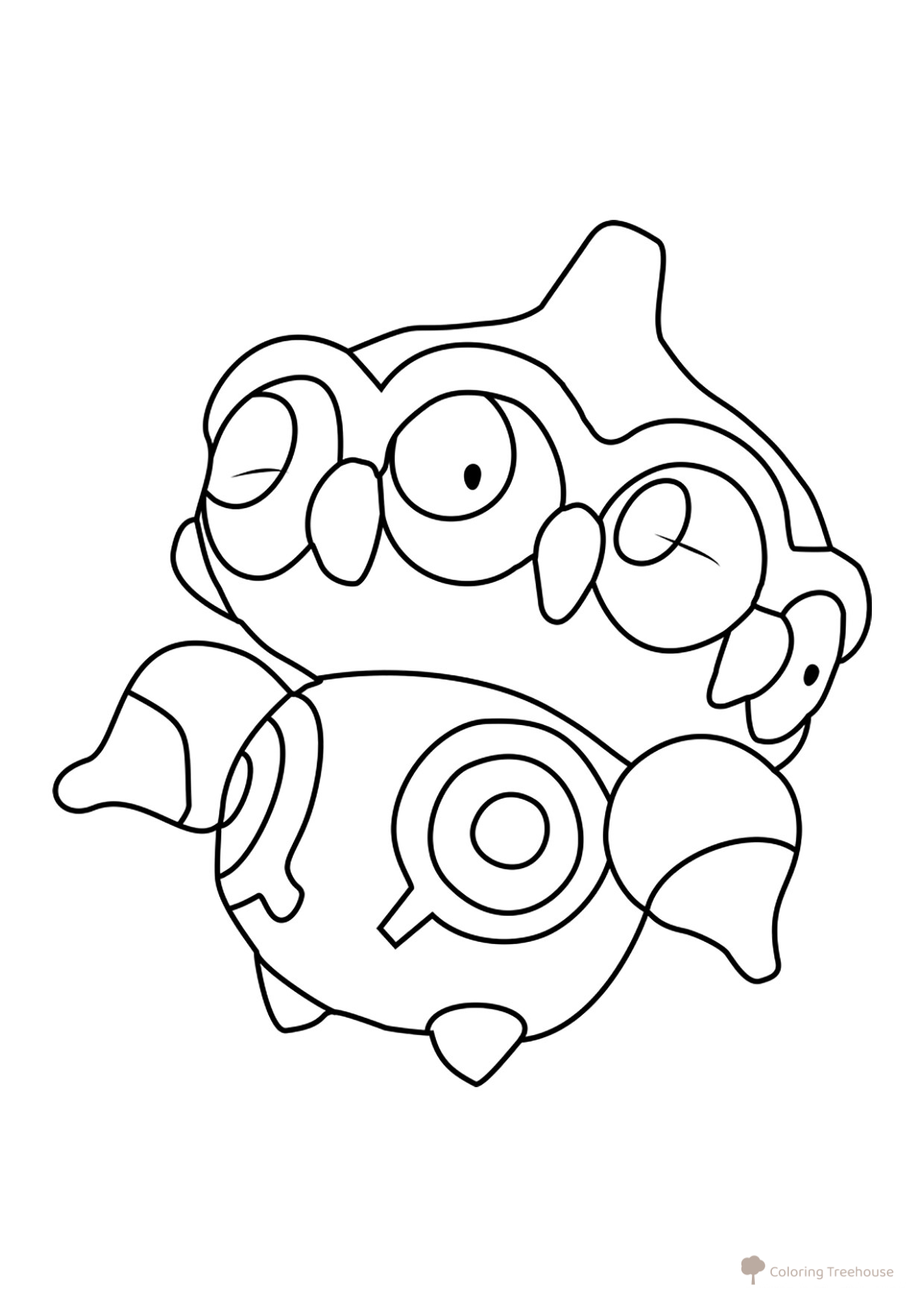 Página para colorear Pokémon Claydol #0344 dibujo para colorear gratis de Páginas para colorear: Pokémon de la Generación 3 (Hoenn)