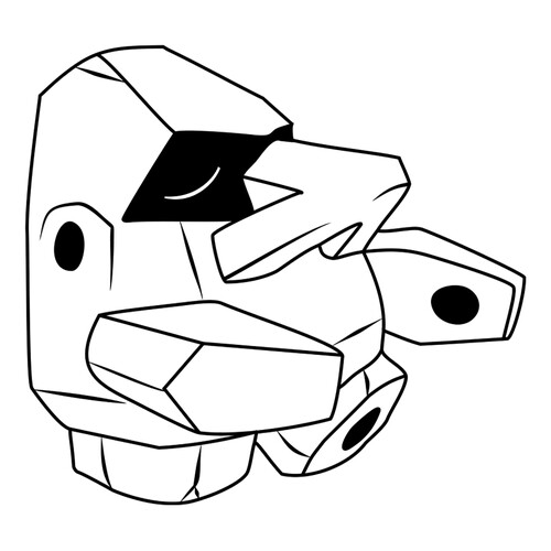 Pokemon Nosepass Coloring Page #0299 free printable Generation 3 Pokémon Coloring Pages coloring page