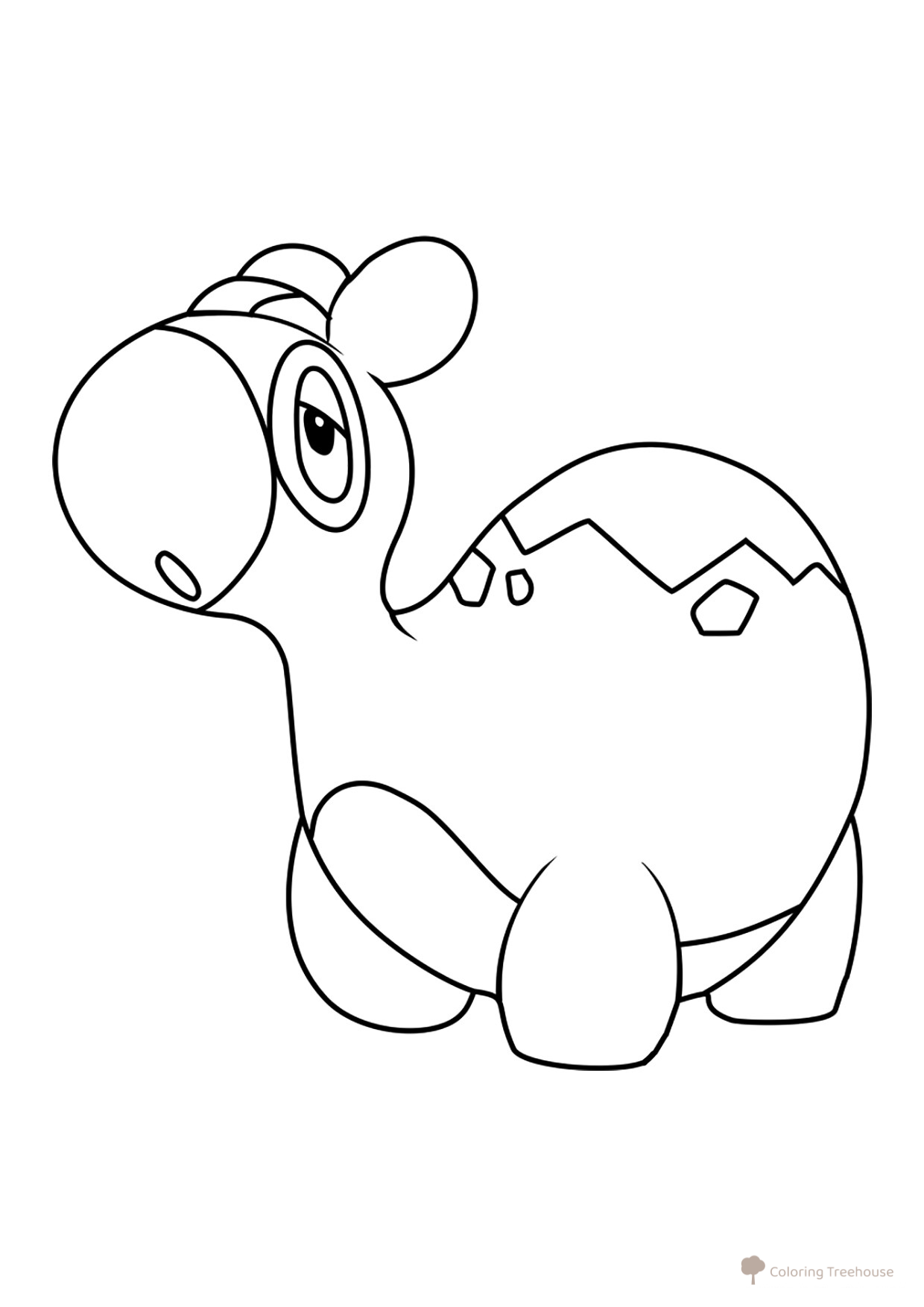 Página para colorear Pokémon Numel #0322 dibujo para colorear gratis de Páginas para colorear: Pokémon de la Generación 3 (Hoenn)