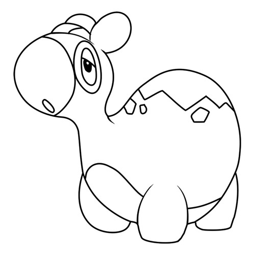 Página para colorear Pokémon Numel #0322 dibujo para colorear gratis de Páginas para colorear: Pokémon de la Generación 3 (Hoenn)