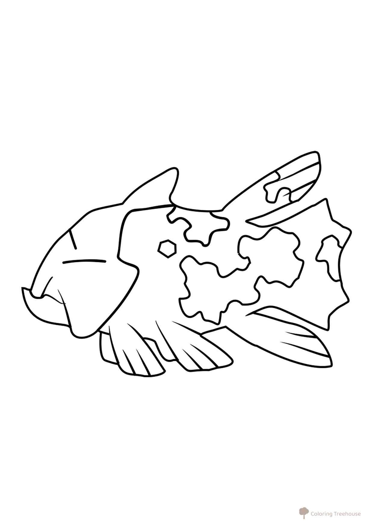 Pokemon Relicanth Coloring Page #0369 free printable Generation 3 Pokémon Coloring Pages coloring page