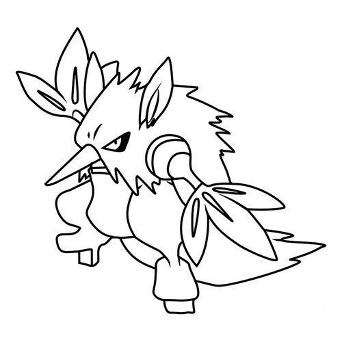 Pokémon Shiftry Coloring Page #0275 free printable Generation 3 Pokémon Coloring Pages coloring page