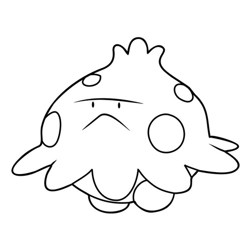 Pokemon Shroomish Coloring Page #0285 free printable Generation 3 Pokémon Coloring Pages coloring page