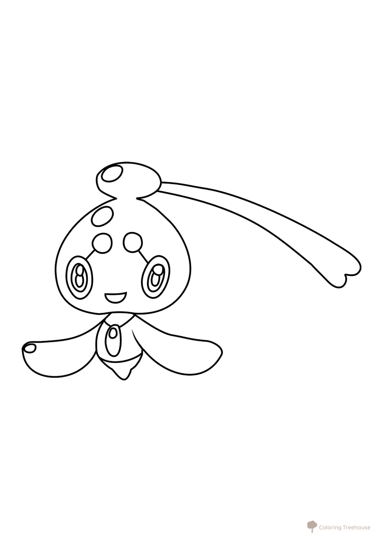 Página para colorear: Pokémon mítico Phione #0489 dibujo para colorear gratis de Páginas para colorear: Pokémon de la 4.ª generación