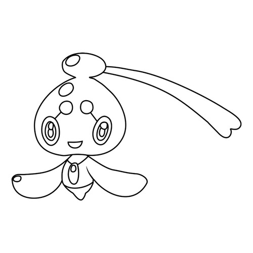 Página para colorear: Pokémon mítico Phione #0489 dibujo para colorear gratis de Páginas para colorear: Pokémon de la 4.ª generación