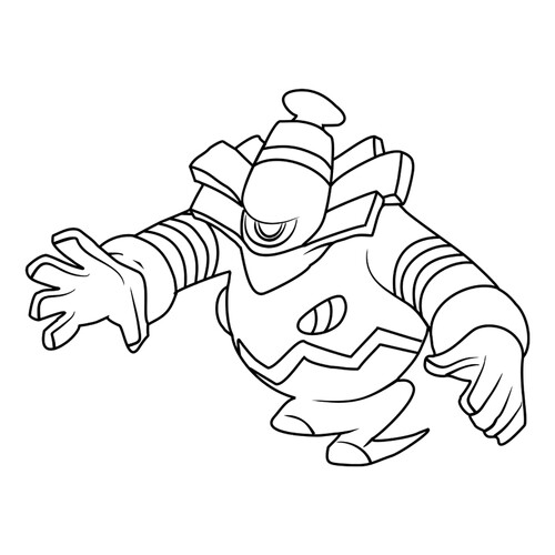 Página para colorear de Pokémon Dasknuar #0477 dibujo para colorear gratis de Páginas para colorear: Pokémon de la 4.ª generación