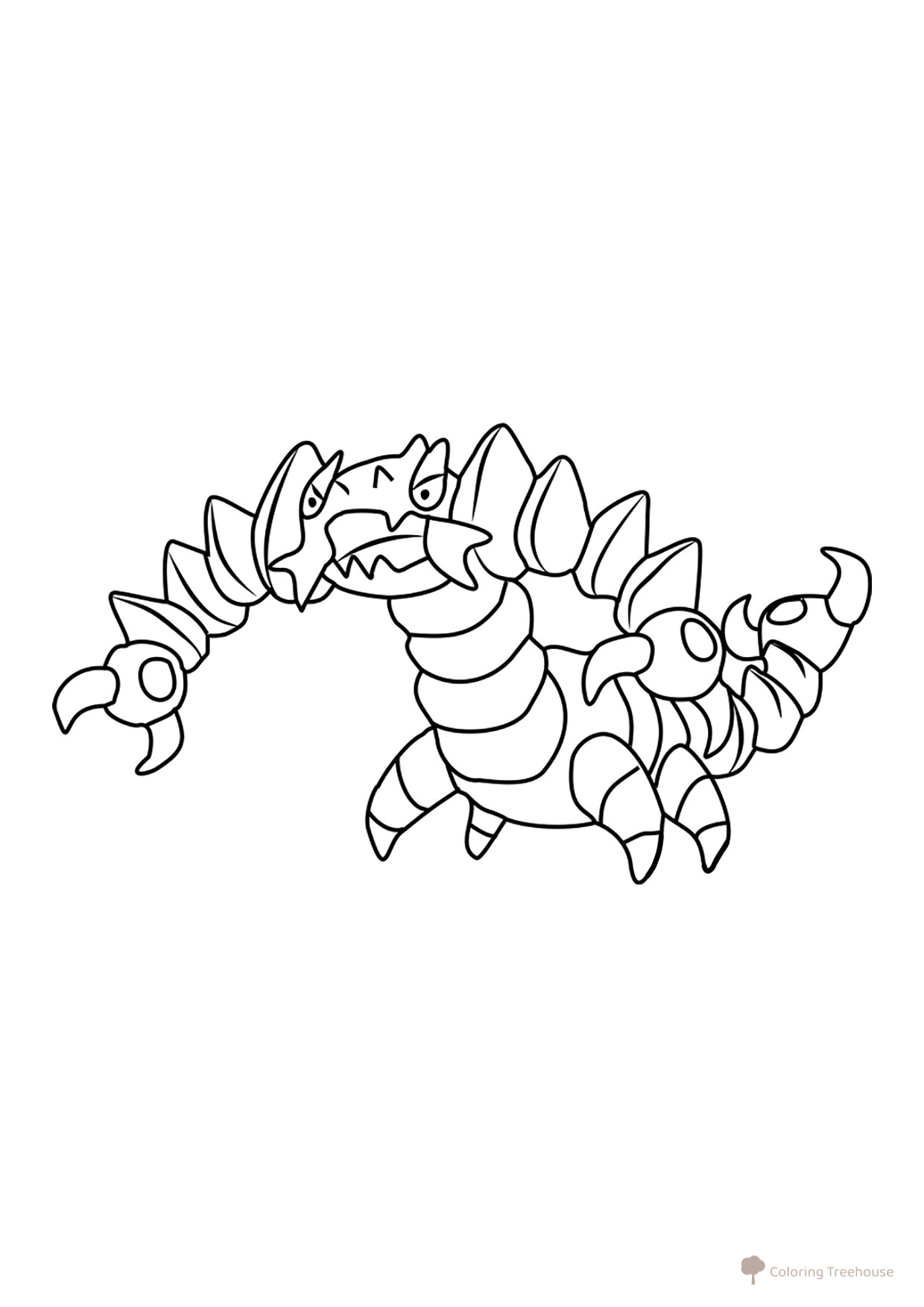 Página para colorear Pokémon Drapion #0452 dibujo para colorear gratis de Páginas para colorear: Pokémon de la 4.ª generación