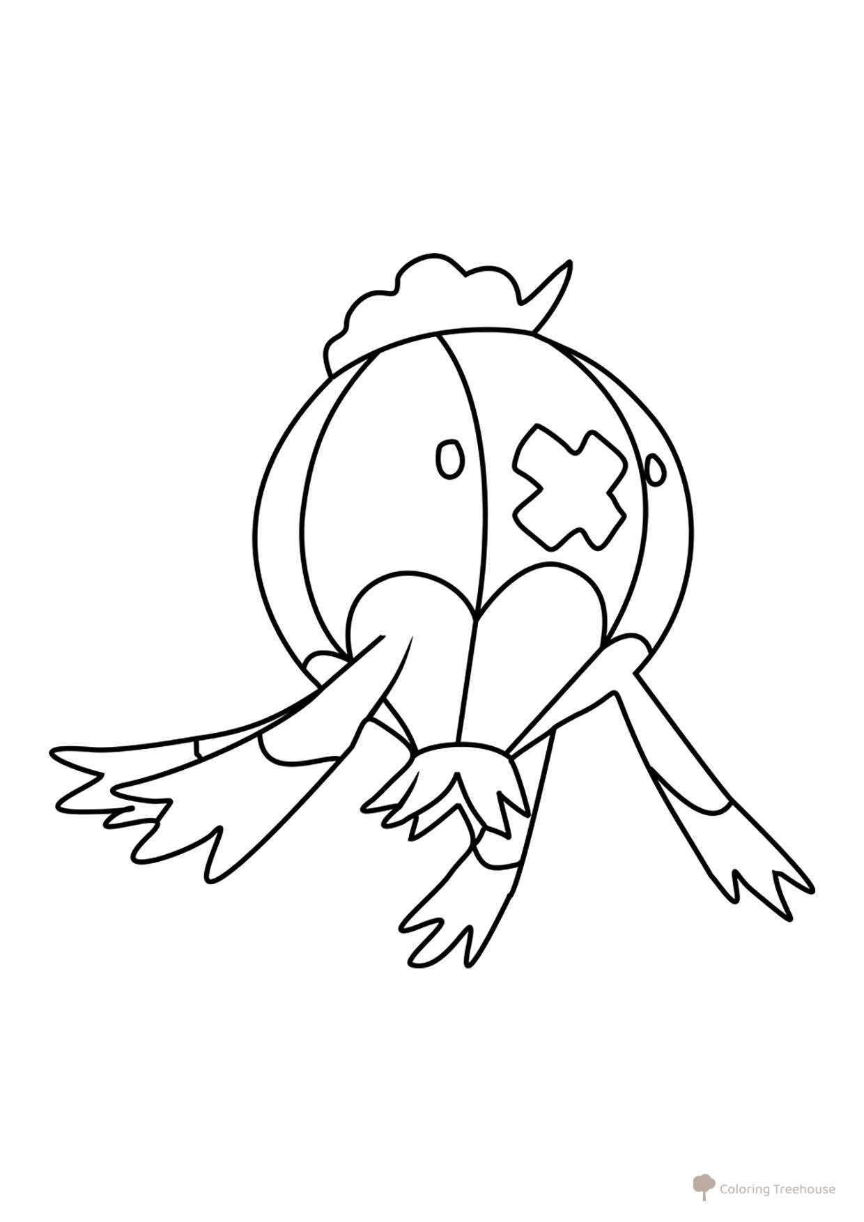 Pokémon Drifblim Coloring Page #0426 free printable Generation 4 Pokémon Coloring Pages coloring page