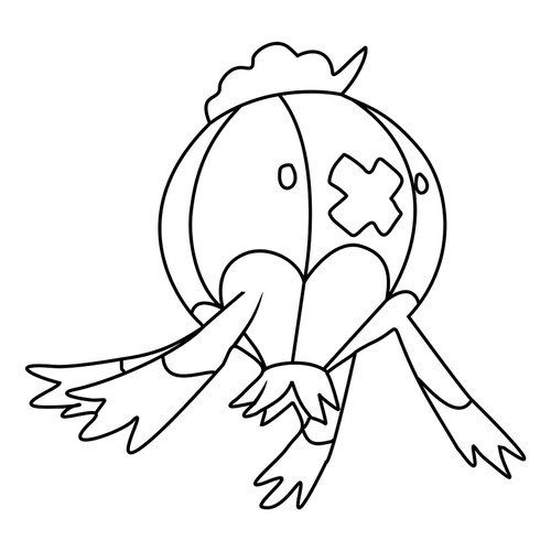 Pokémon Drifblim Coloring Page #0426 free printable Generation 4 Pokémon Coloring Pages coloring page