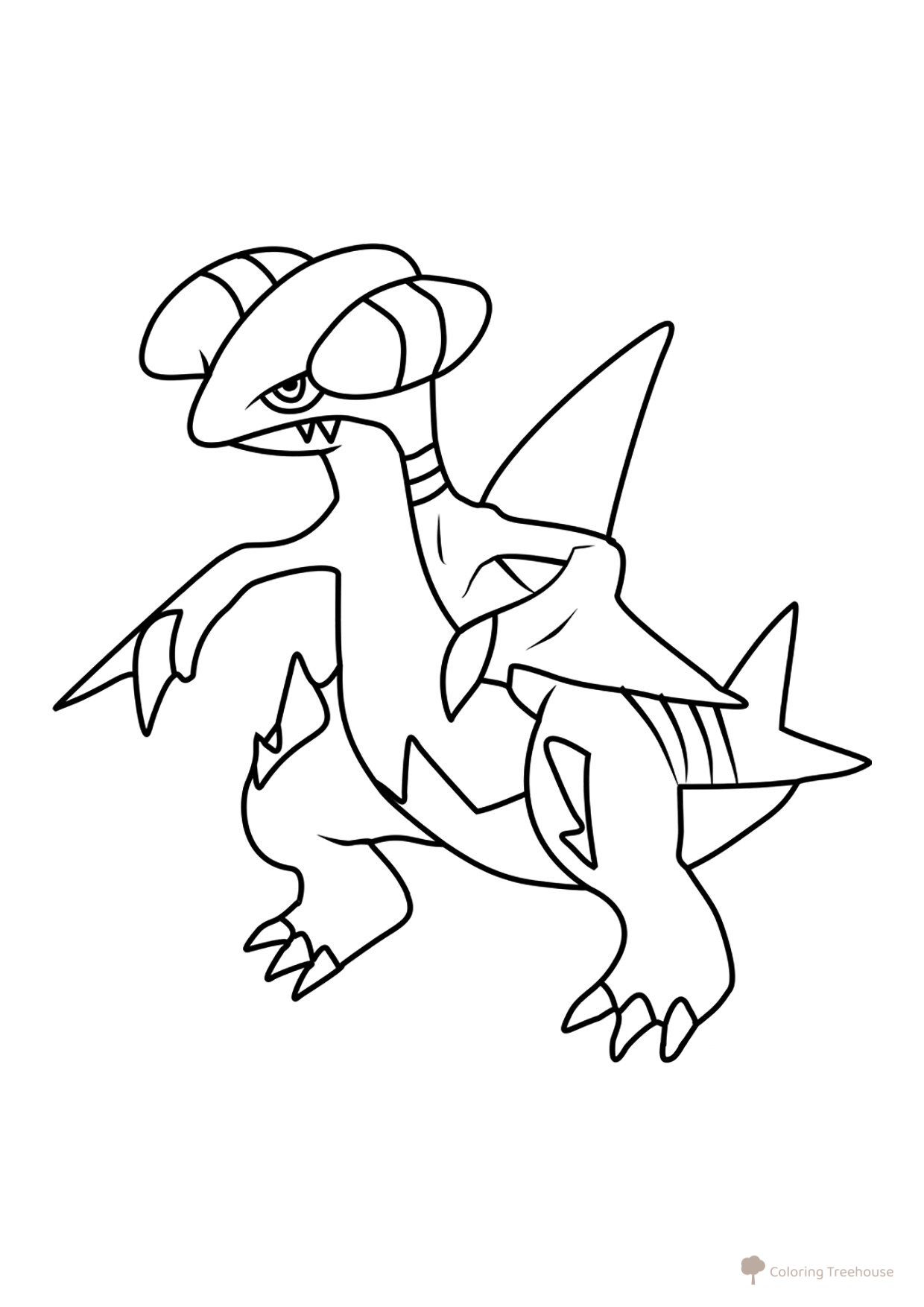 Página para colorear de Pokémon Gabait #0444 dibujo para colorear gratis de Páginas para colorear: Pokémon de la 4.ª generación