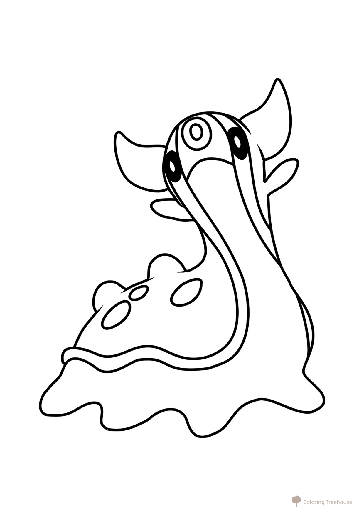 Página para colorear: Pokémon Gastrodon dibujo para colorear gratis de Páginas para colorear: Pokémon de la 4.ª generación