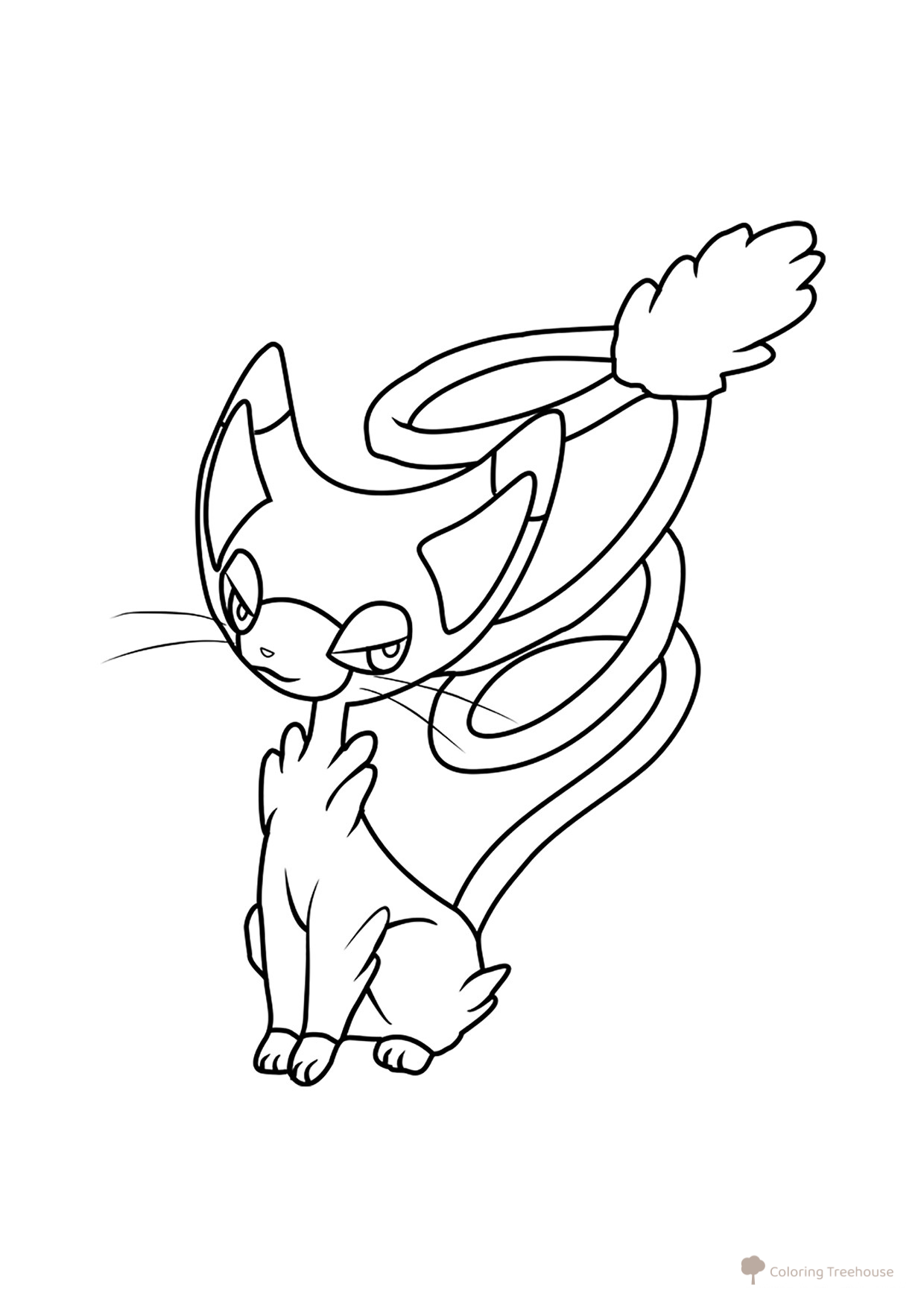 Página para colorear Pokémon Glaemiau #0431 dibujo para colorear gratis de Páginas para colorear: Pokémon de la 4.ª generación