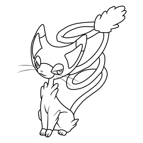 Página para colorear Pokémon Glaemiau #0431 dibujo para colorear gratis de Páginas para colorear: Pokémon de la 4.ª generación
