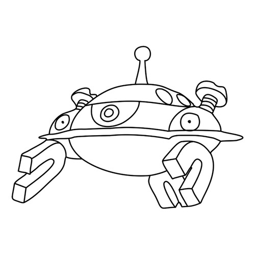 Pokemon Magnezone Coloring Page #0462 free printable Generation 4 Pokémon Coloring Pages coloring page