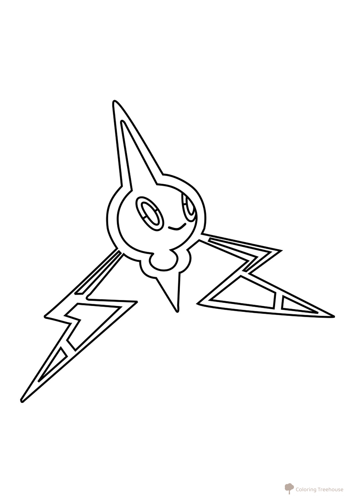Página para colorear: Pokémon Rotom #0479 dibujo para colorear gratis de Páginas para colorear: Pokémon de la 4.ª generación