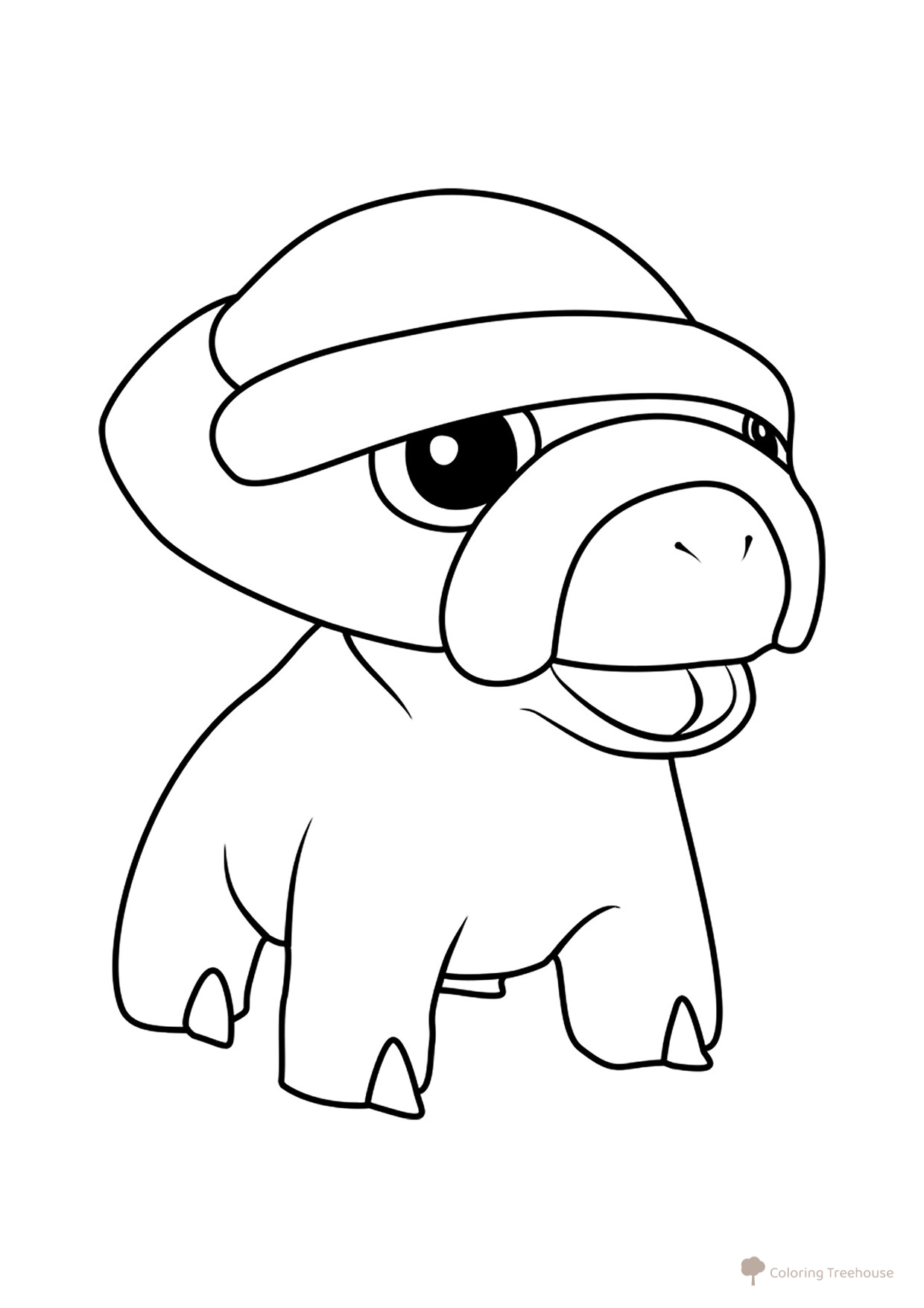 Pokémon Shieldon Coloring Page #0410 free printable Generation 4 Pokémon Coloring Pages coloring page