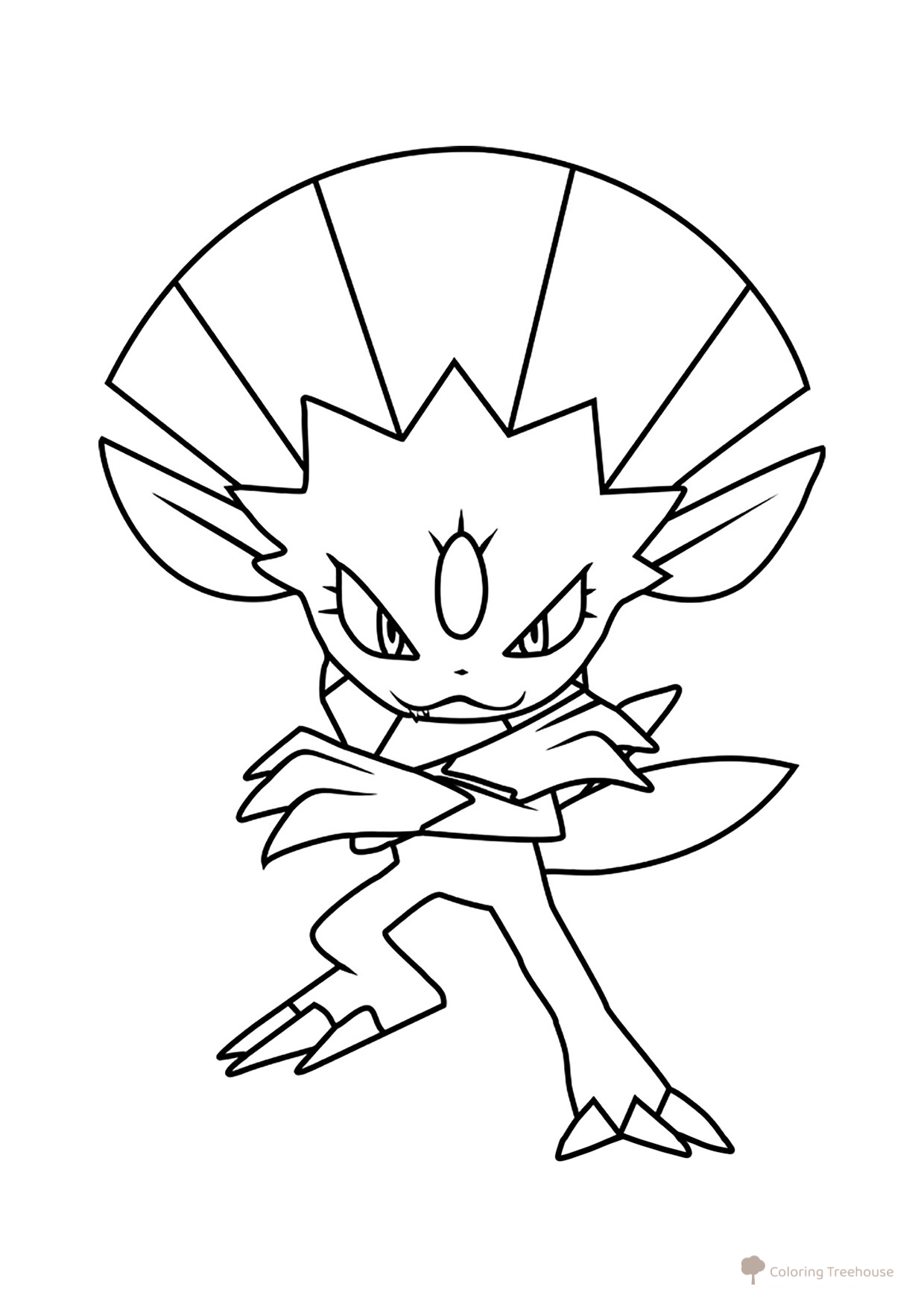 Pokemon Vivayl Coloring Page #0461 free printable Generation 4 Pokémon Coloring Pages coloring page