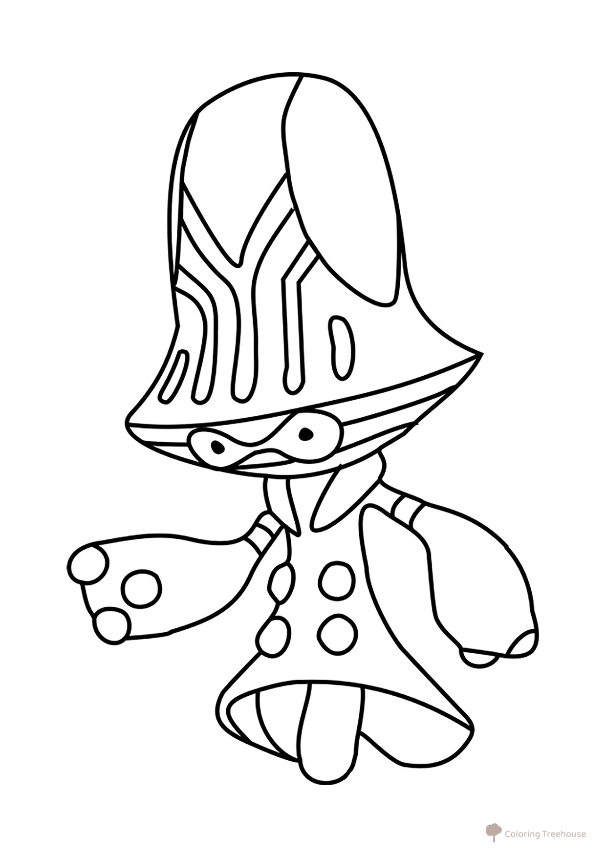 Pokémon Beheeyem Coloring Page #0606 free printable Generation 5 Pokémon Coloring Pages coloring page
