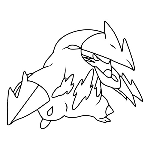 Excadrill Pokemon Coloring Page #0530 free printable Generation 5 Pokémon Coloring Pages coloring page