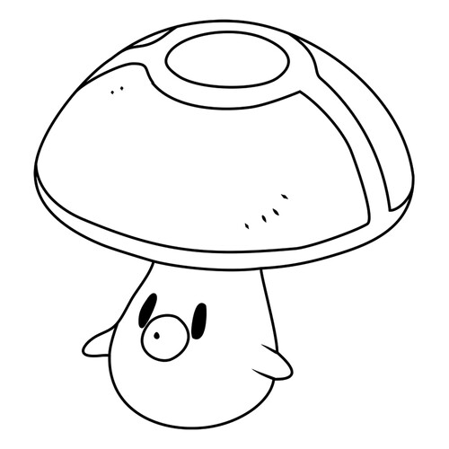 Pokemon Fungus Coloring Page #0590 free printable Generation 5 Pokémon Coloring Pages coloring page