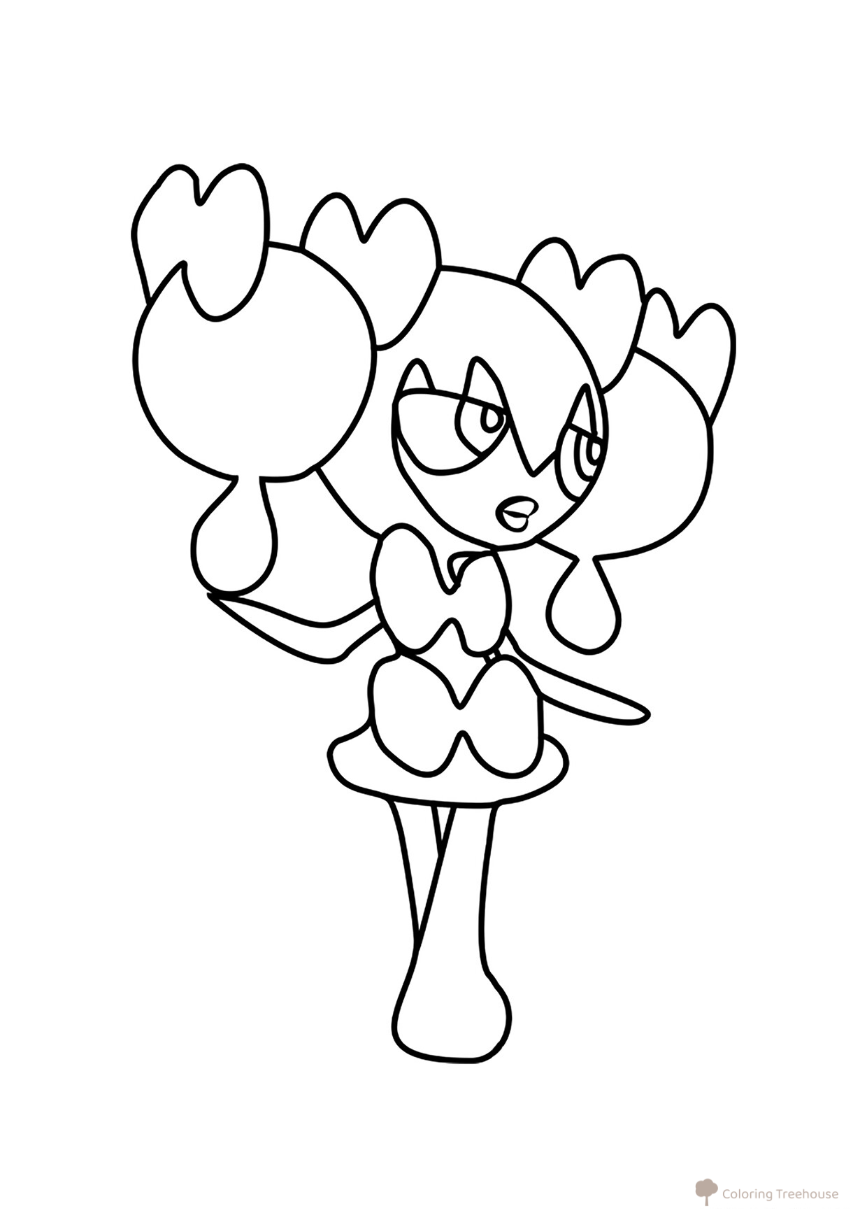 Página para colorear Pokémon Gopherita #0575 dibujo para colorear gratis de Páginas para colorear: Pokémon de la 5.ª generación (Unova)