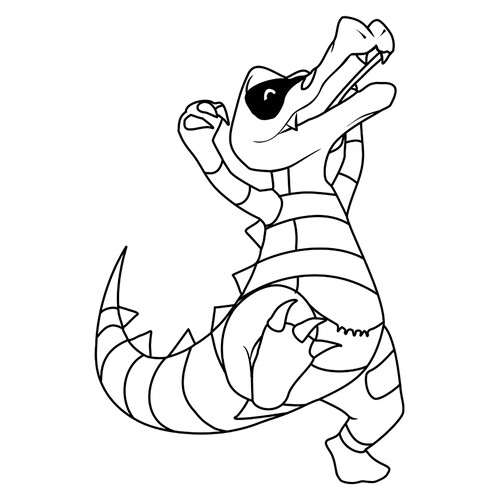 Página para colorear Pokémon Krokorok #0552 dibujo para colorear gratis de Páginas para colorear: Pokémon de la 5.ª generación (Unova)